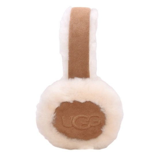 UGG Tan and Cream Shearling Earmuffs - Picture 3 of 6